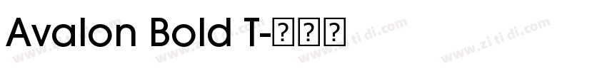 Avalon Bold T字体转换
